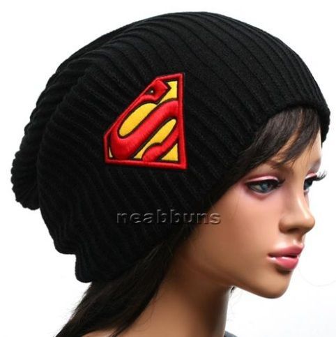 Beanie Superman Unisex - Preto